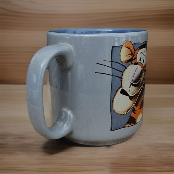Disney Winnie the Pooh TIGGER Double Sided Coffee Mug Blue - Picture 7 of 10